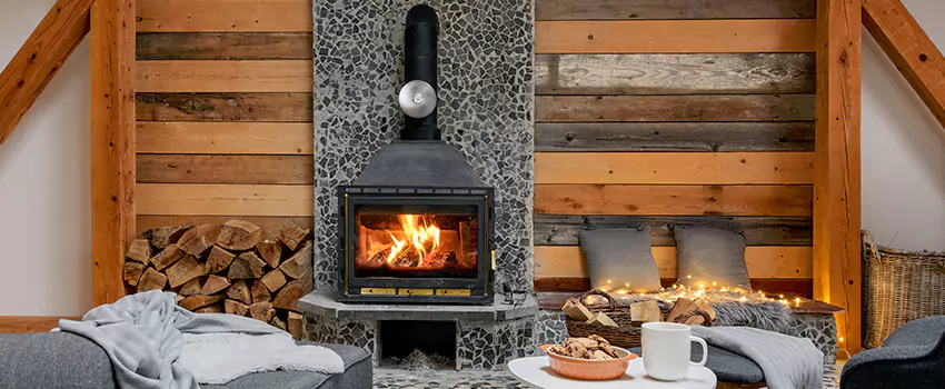 Thelin Hearth Products Direct Vent Gas Stove Fireplace Inspection in Oakton, Virginia